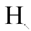 litero H kun serifoj